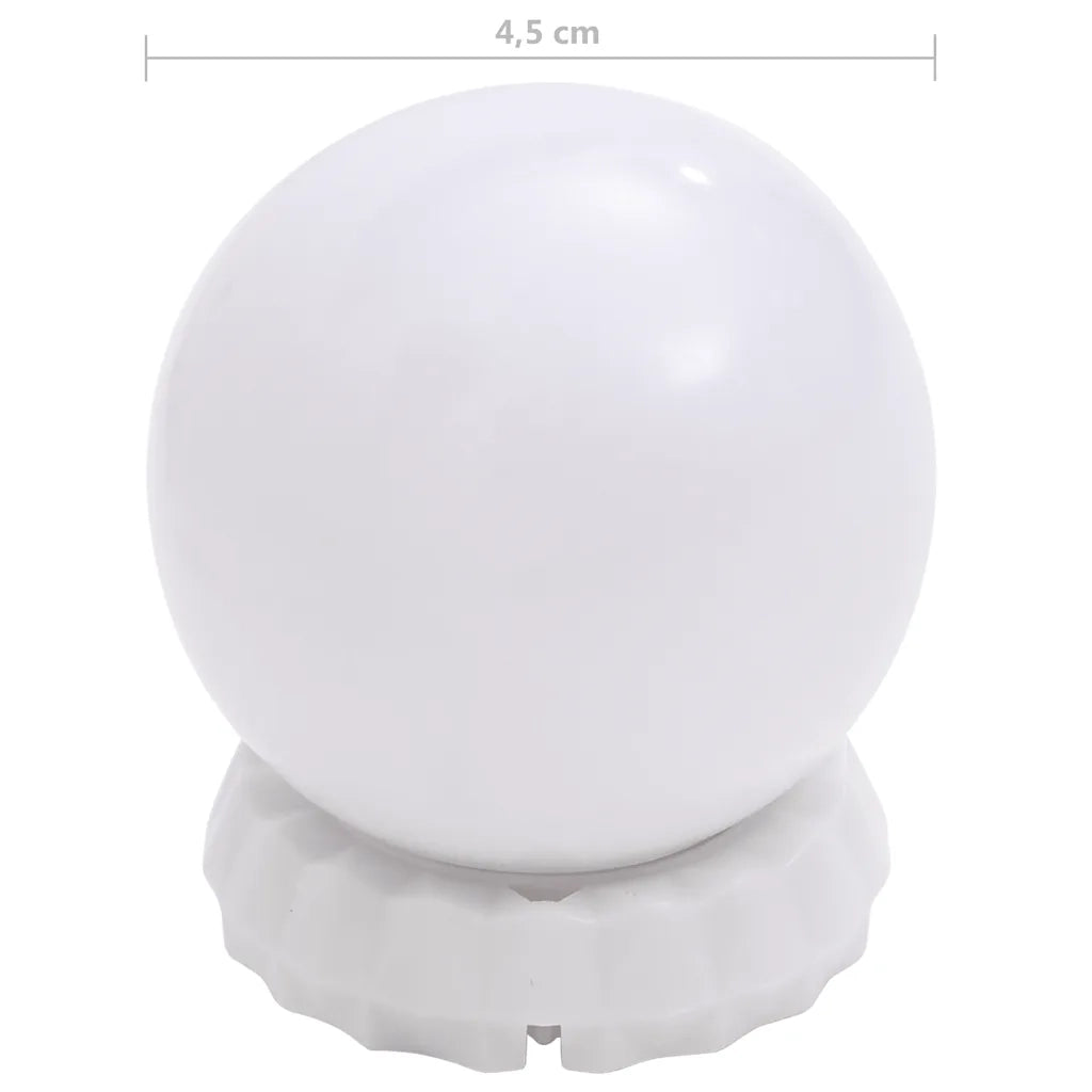 Applique Specchio 8 Lampadine LED Bianco Caldo e Bianco Freddo CFW3492749
