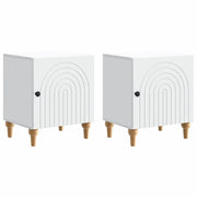 Armadio da Notte 2 pcs Bianco 43 x 34,5 x 50 cm