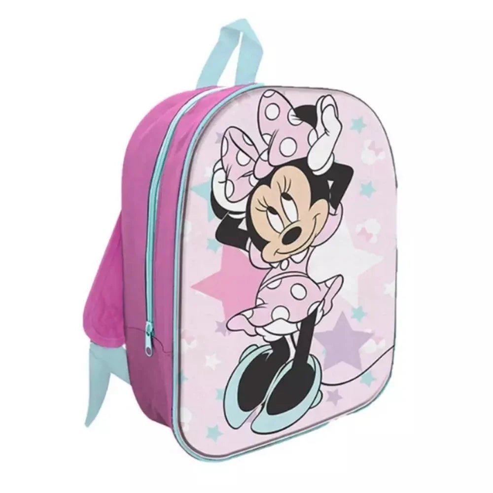 Trade Shop - Zaino Zainetto Asilo 3d Minnie Con Spallacci Imbottiti Regolabili Ampio Scomparto 673221a -