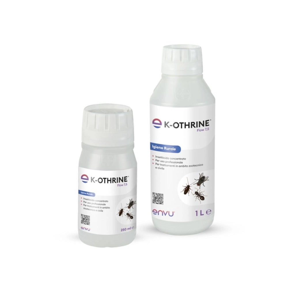 K-OTHRINE FLOW 7,5 Insetticida Mosche Zanzare Efficace 4 Settimane | ENVU (Bayer), Formato da 250ml