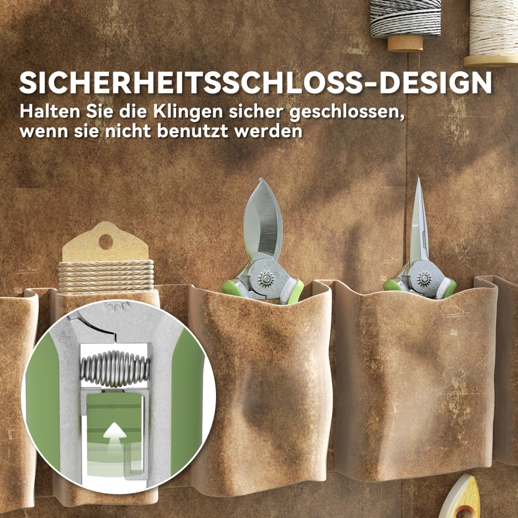 Set da Giardino 2 Pezzi ¨C Zephmum ¨C Verde e Argento Acciaio Inox