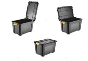 Contenitore Box Scatola Abiti Magic Nero con Coperchio 59 x 39 x 36 cm