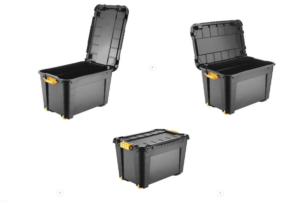 Contenitore Box Scatola Abiti Magic Nero con Coperchio 59 x 39 x 36 cm