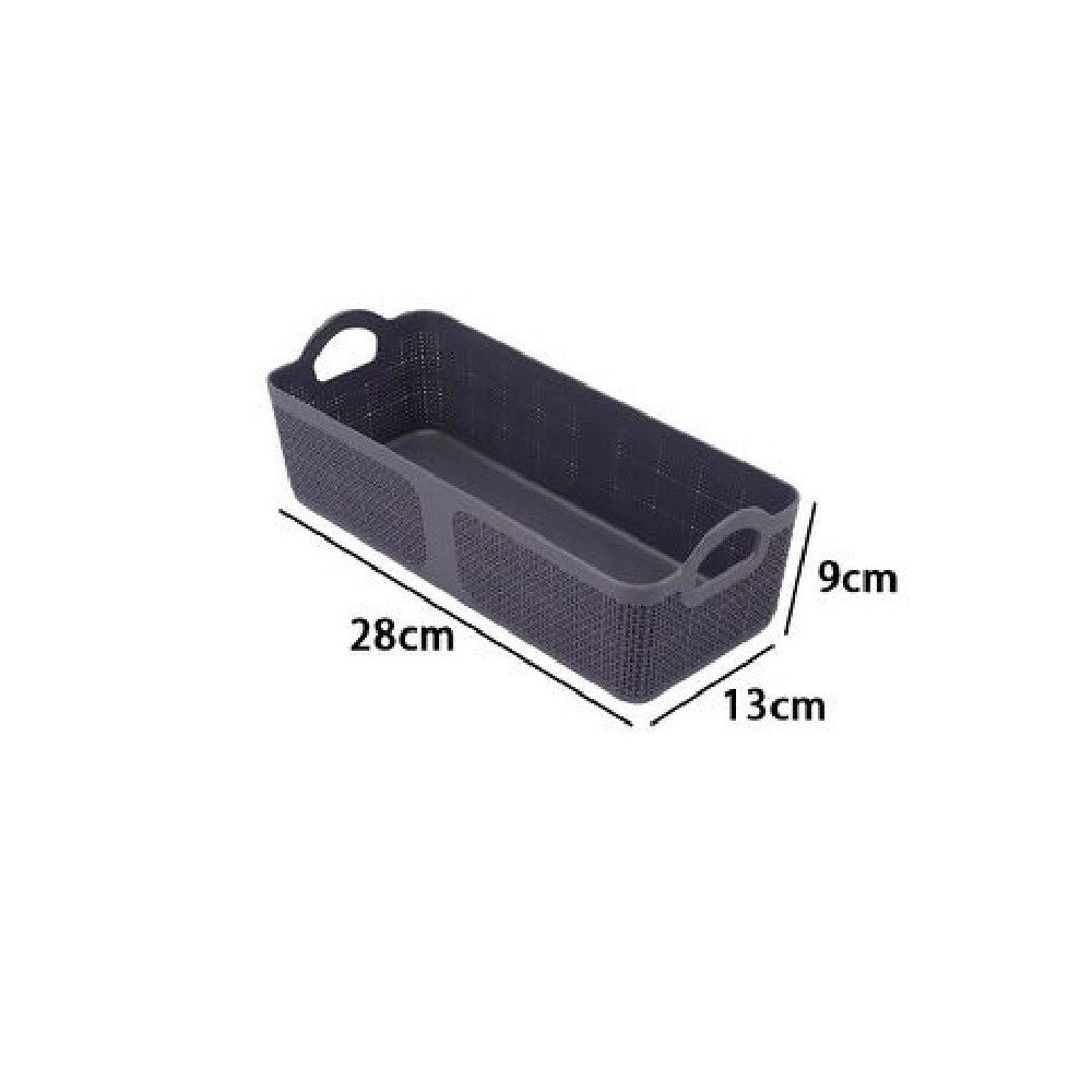 Trade Shop - Cestino Porta Oggetti Organizer Rettangolare Cesto Portatutto Bagno Casa 79461 -