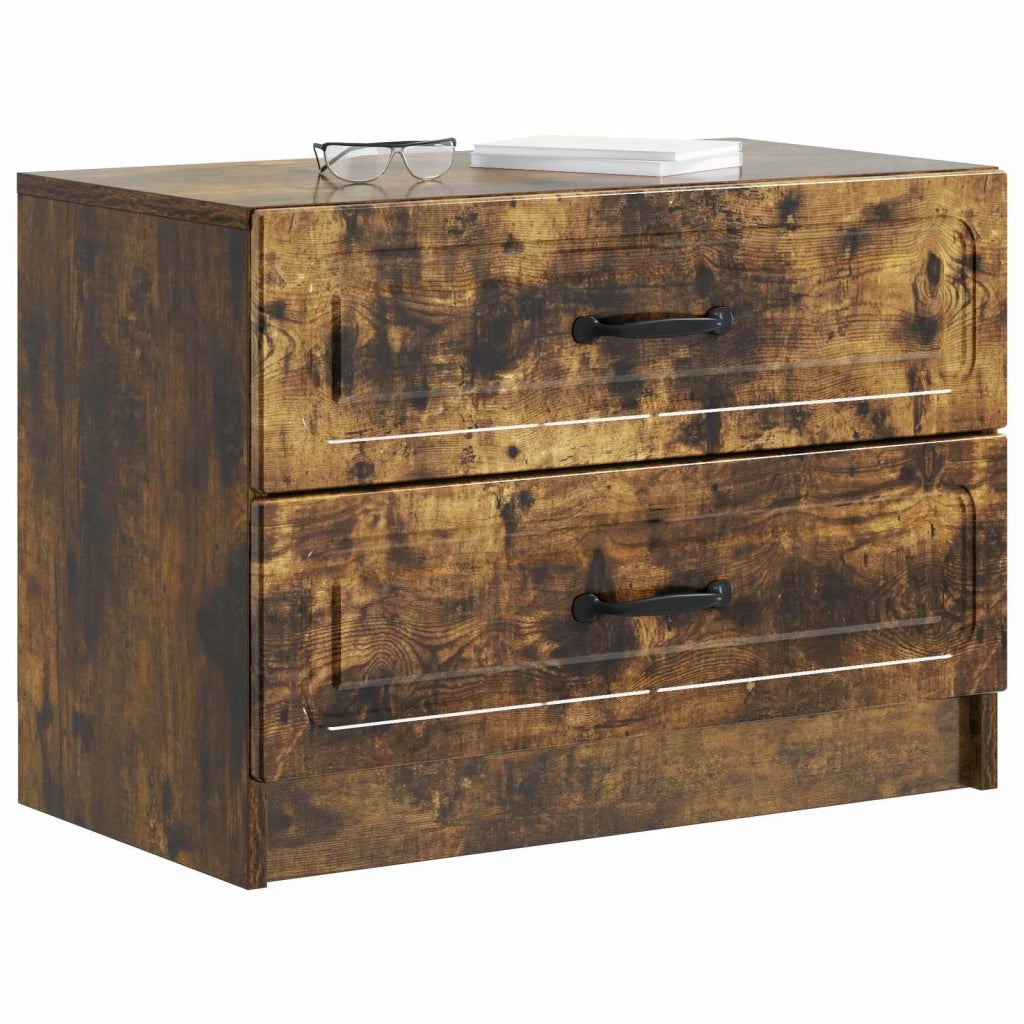 Armadio da Notte Rovere Fumo 62 x 34,5 x 44,5 cm 895700