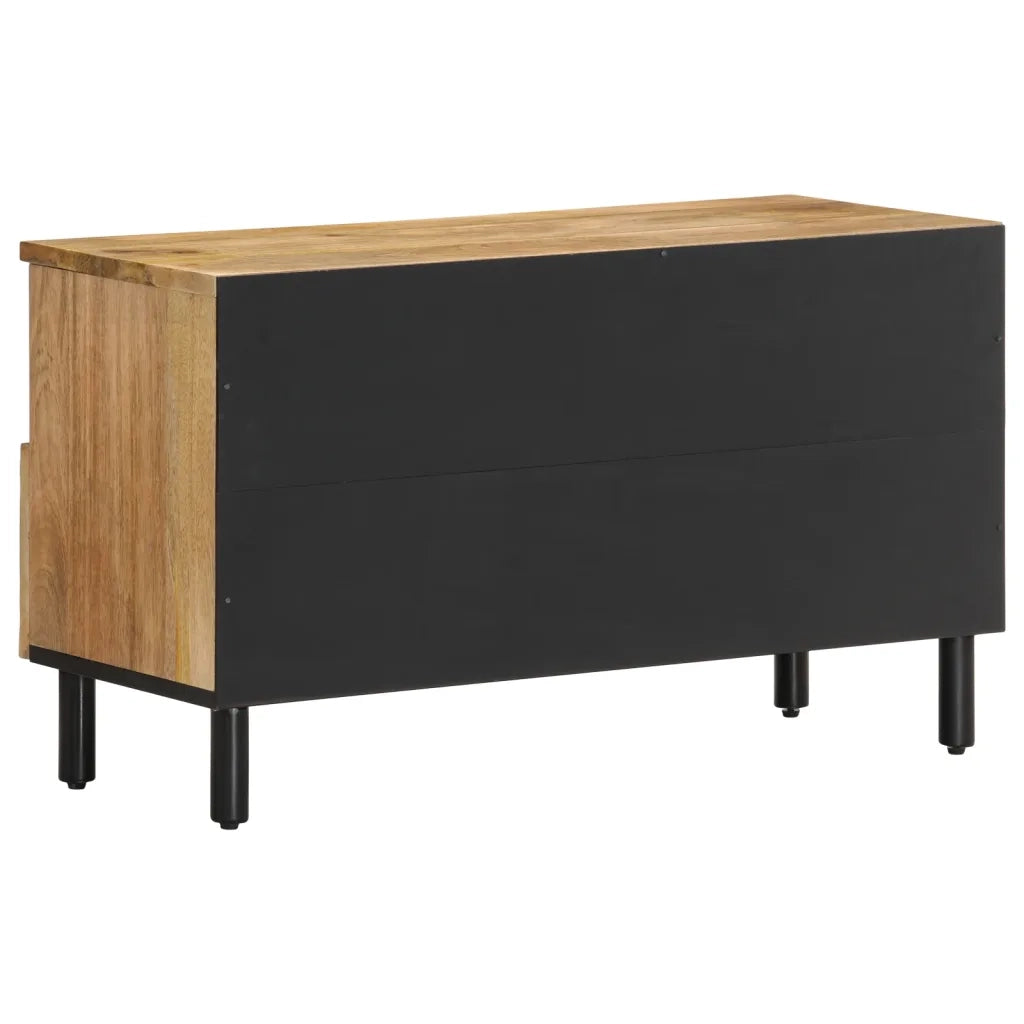 Mobile Porta TV-Mobile per TV-Credenza TV 80x33x46 cm in Legno Massello di Mango 867290