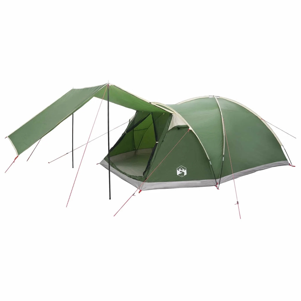 Tenda Capanna con tetto Verde 6 persone Poliestere e Acciaio 42028583