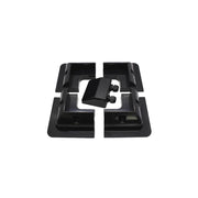 Alcapower Kit 5pz Supporto Angolare Nero ABS per Pannelli Solari Camper/Barca: 4 Angolari + 1 Passacavo IP68 M20
