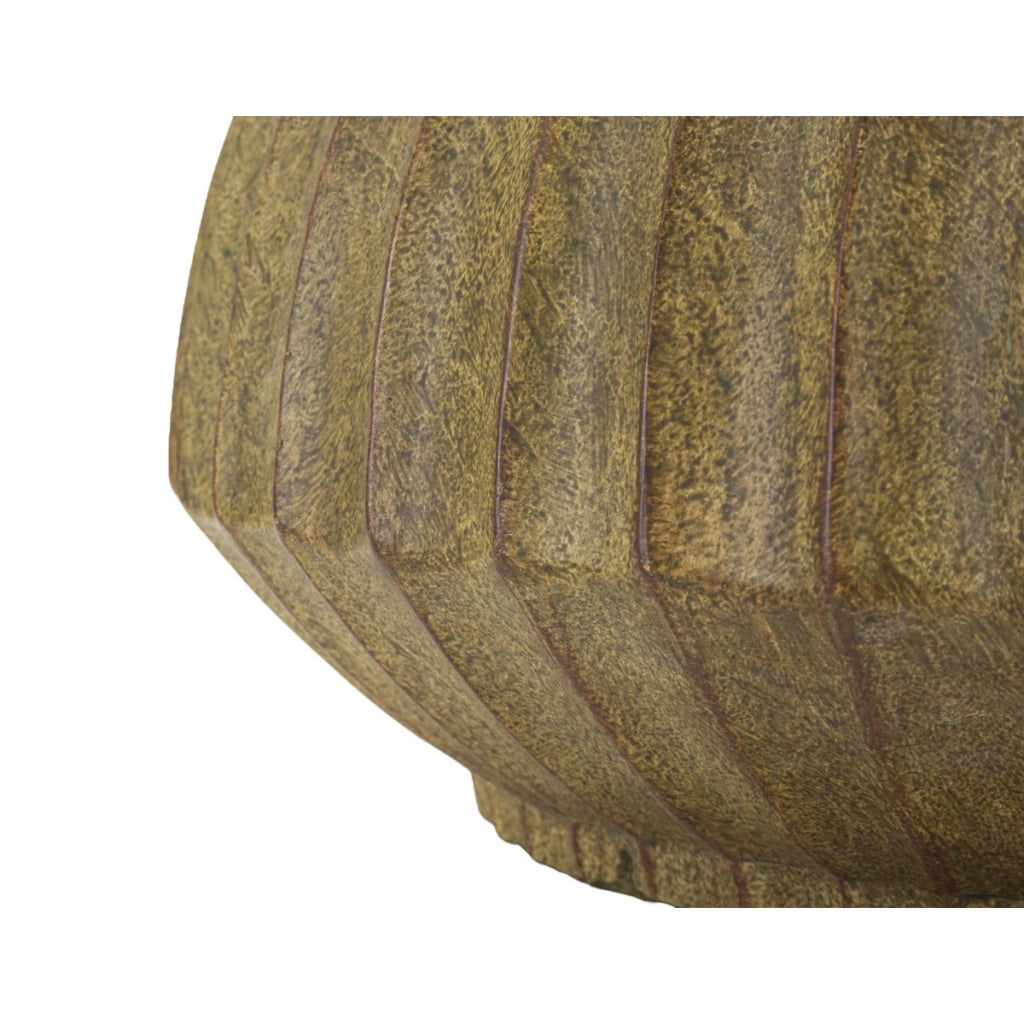 Vaso Decorativo VKH821, Verde, Poliresina, 40x40x26,5 cm