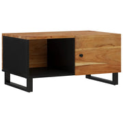 Tavolino da salotto | Tavolino da caff¨¨ | Tavolino da Soggiorno 80x50x40 cm Massello Acacia e Multistrato