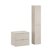 Set da bagno BELLA: mobiletto sottolavabo 60cm + piano per lavabo + colonna di stoccaggio