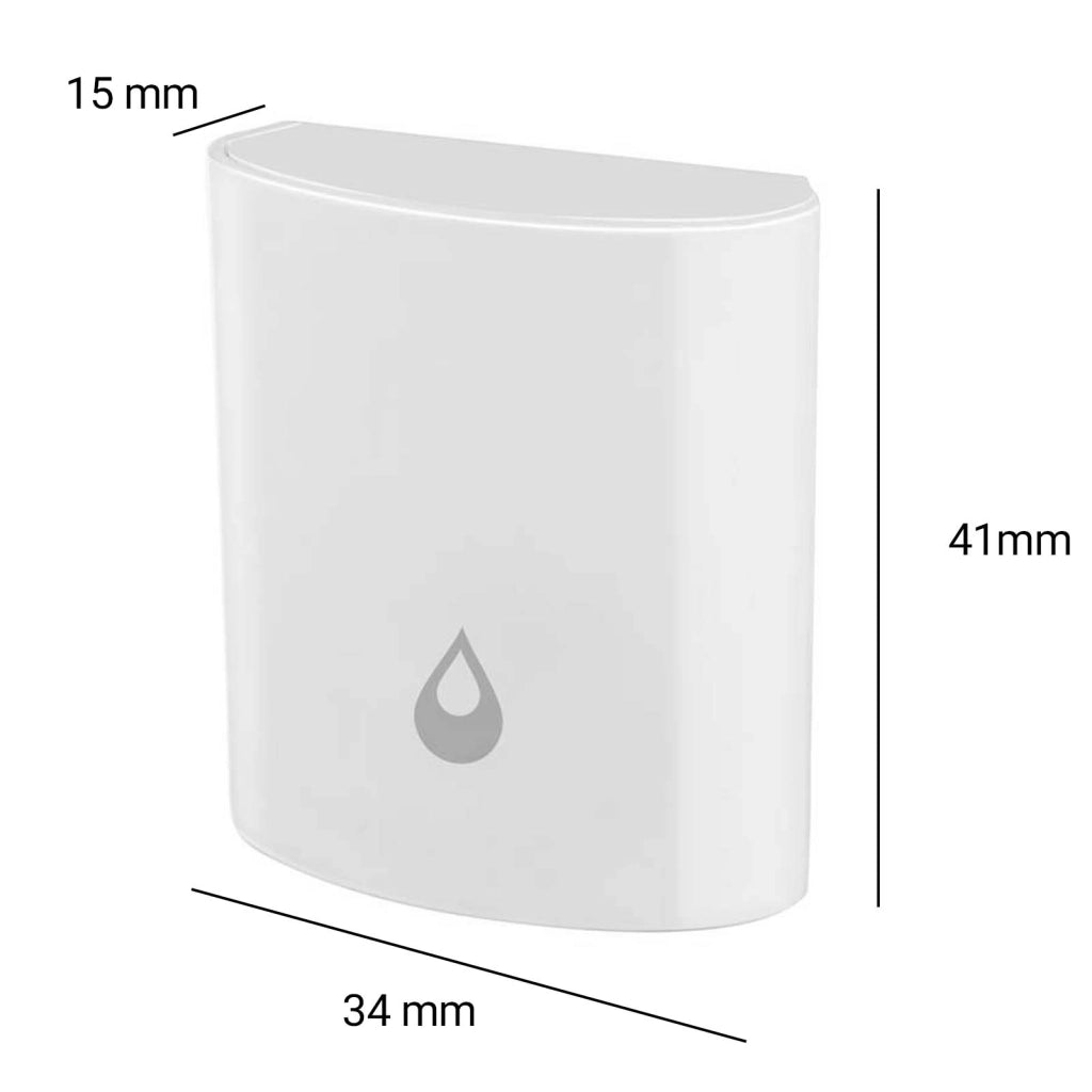 Rilevatore di inondazioni intelligente Zigbee IP66 Portata 90m Bianco Alpina