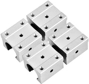Legering Lineare a Balle di Acciaio su Supporto di Alluminio - 16mm - 4 Pezzi - 4.5 x 4.5 x 2 cm - Resistente alla Corrosione