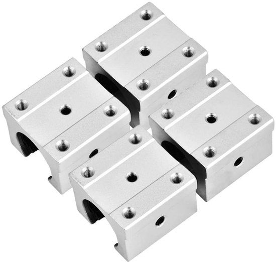 Legering Lineare a Balle di Acciaio su Supporto di Alluminio - 16mm - 4 Pezzi - 4.5 x 4.5 x 2 cm - Resistente alla Corrosione