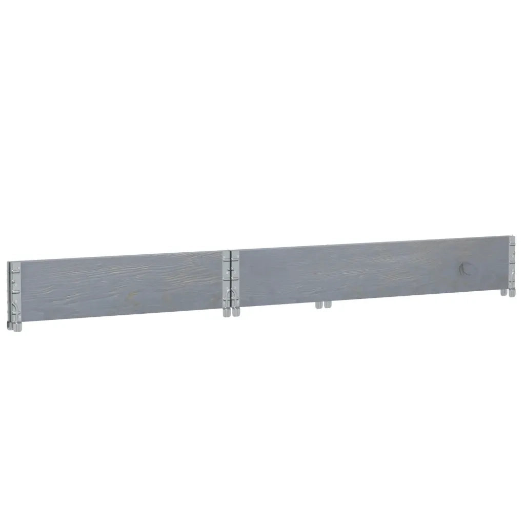 vidaXL Fioriera da Giardino Grigia 120x80 cm Legno Massello di Pino