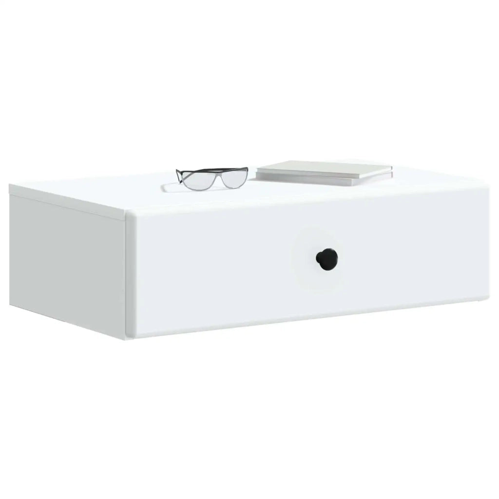 Tavolino da Parete Laterale Bianco 59 x 34,5 x 17 cm 899165
