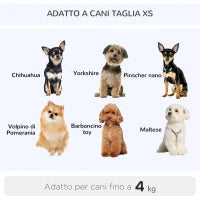 Trasportino Zaino  2 in 1 per Cani e Gatti con Tasche Laterali, Maniglia Telescopica e Ruote, 42x25x55cm, Grigio