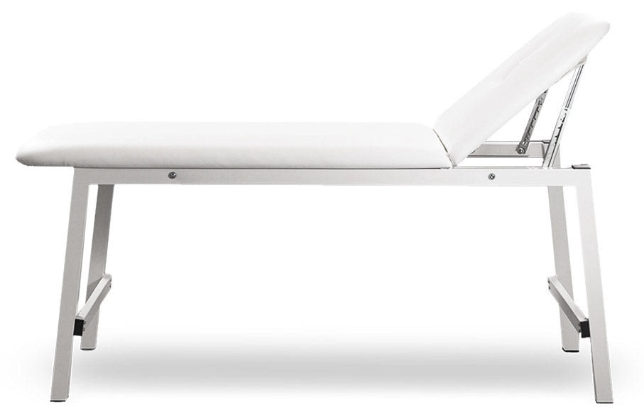 Lettino da Massaggio Fisioterapia Fisso 2 Sezioni 190x65x78cm Benotti Innaloo Bianco
