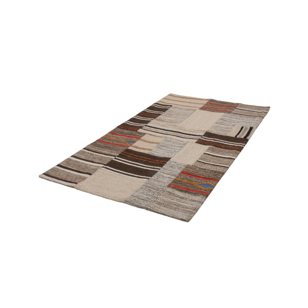 Tappeto Kilim Intenso 210 Natural in Lana e Cotone