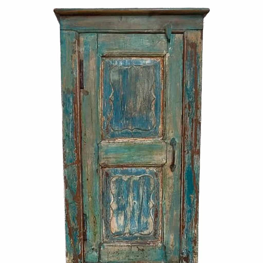 Credenziale in legno artigianale 57x36x191h cm