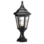 Lampada esterna a colonna nera E27 60W Kinsale Elstead