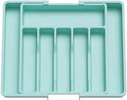 Organizzatore di carrello - Scatole di stoccaggio in plastica - 57 x 38 x 5 cm - Blu turco