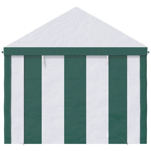 Tendostruttura max 12 Persone 400x295x285 cm con Doppio Ingresso Bianco e Verde