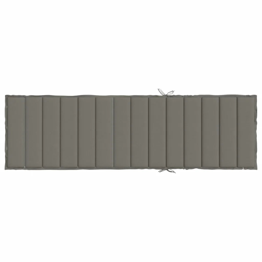 Cuscino per Lettino Prendisole Grigio Scuro Mélange 200x60x4 cm 4002510
