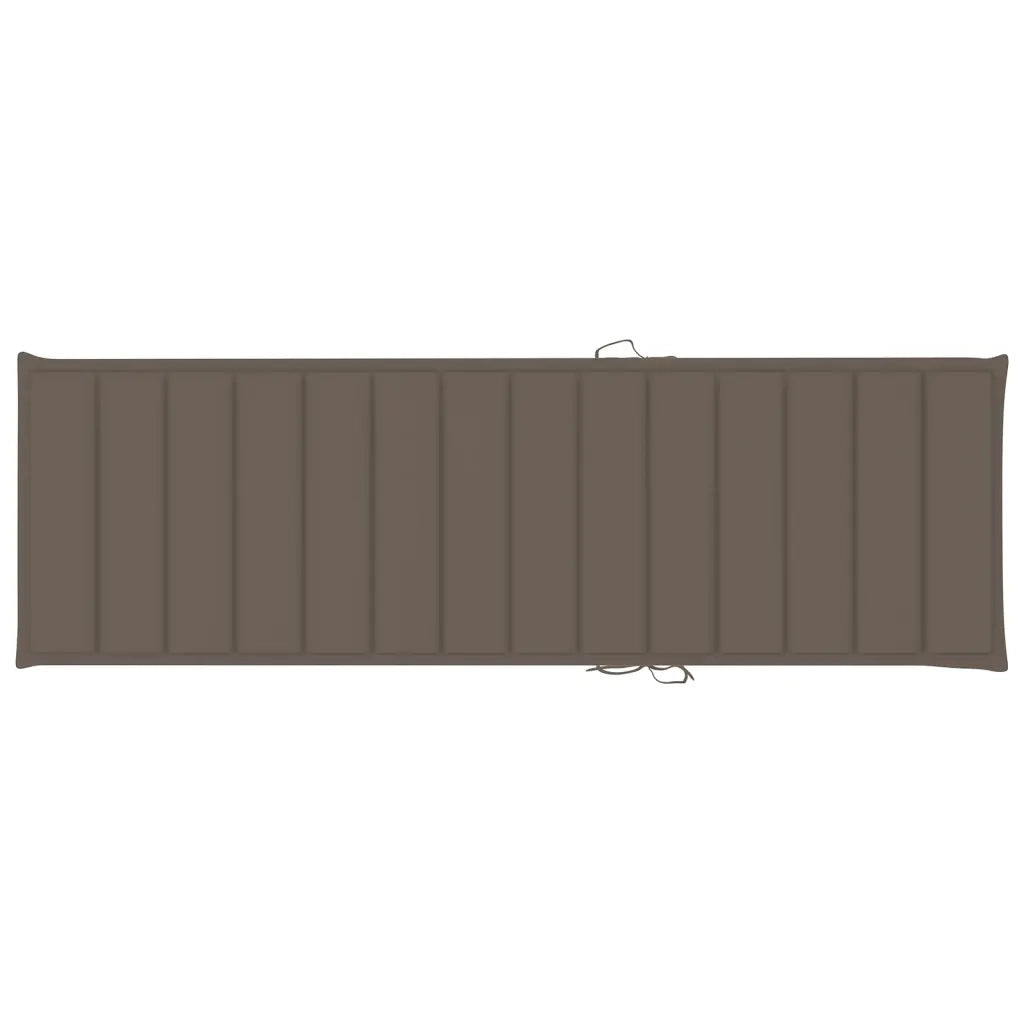 Lettino da Giardino con Cuscino Talpa in Legno Pino Impregnato 3065857
