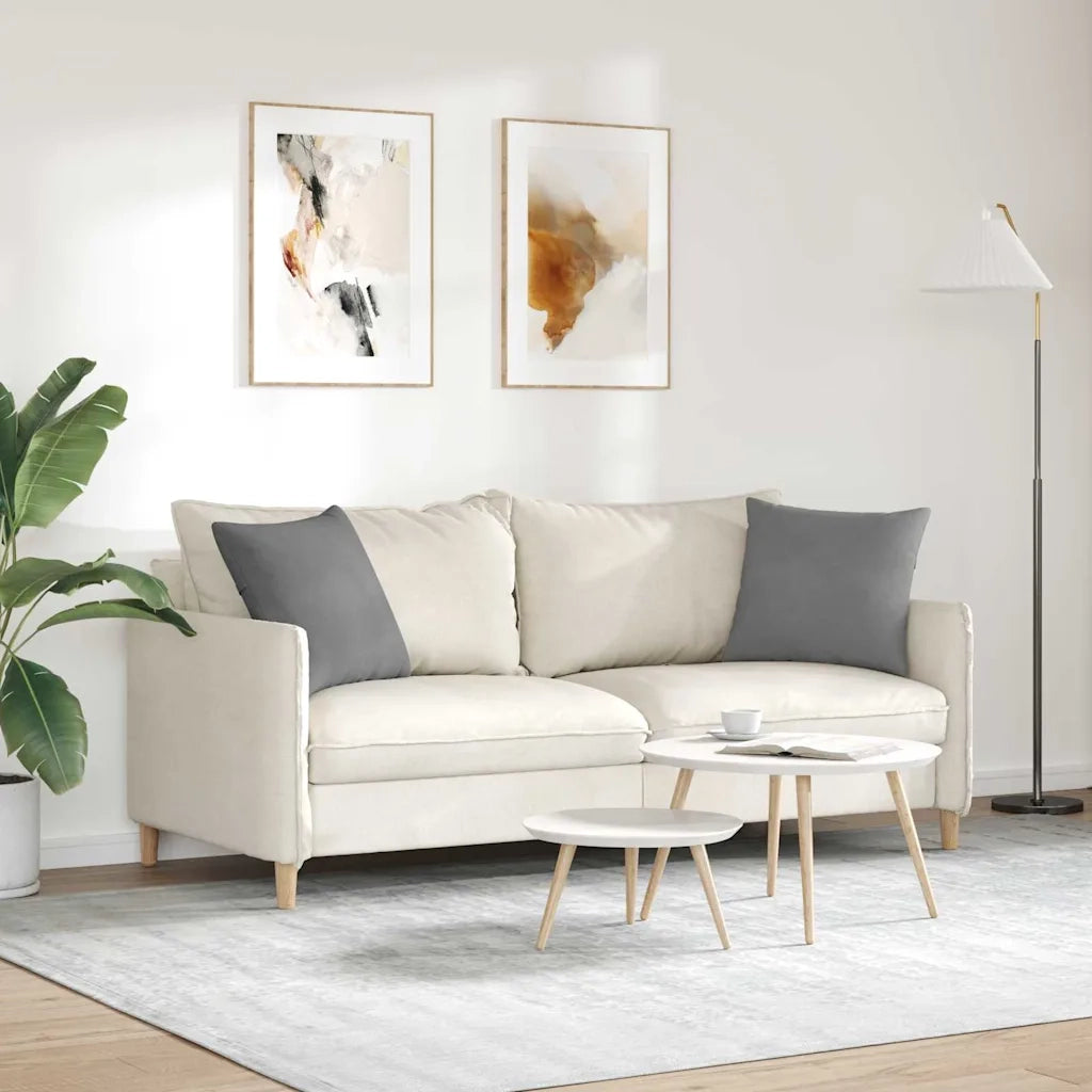Cuscini da Divano 2 pz | Cuscini per sedie Grigio scuro 45 x 45 cm Tessuto