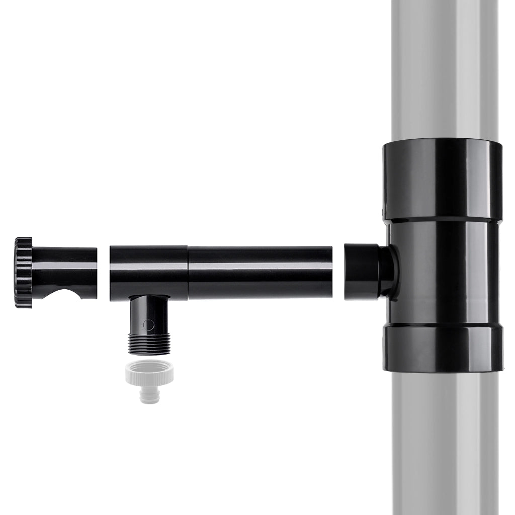 Collettore di acqua piovana KADAX con valvola di raccolta per grondaia da 90 mm