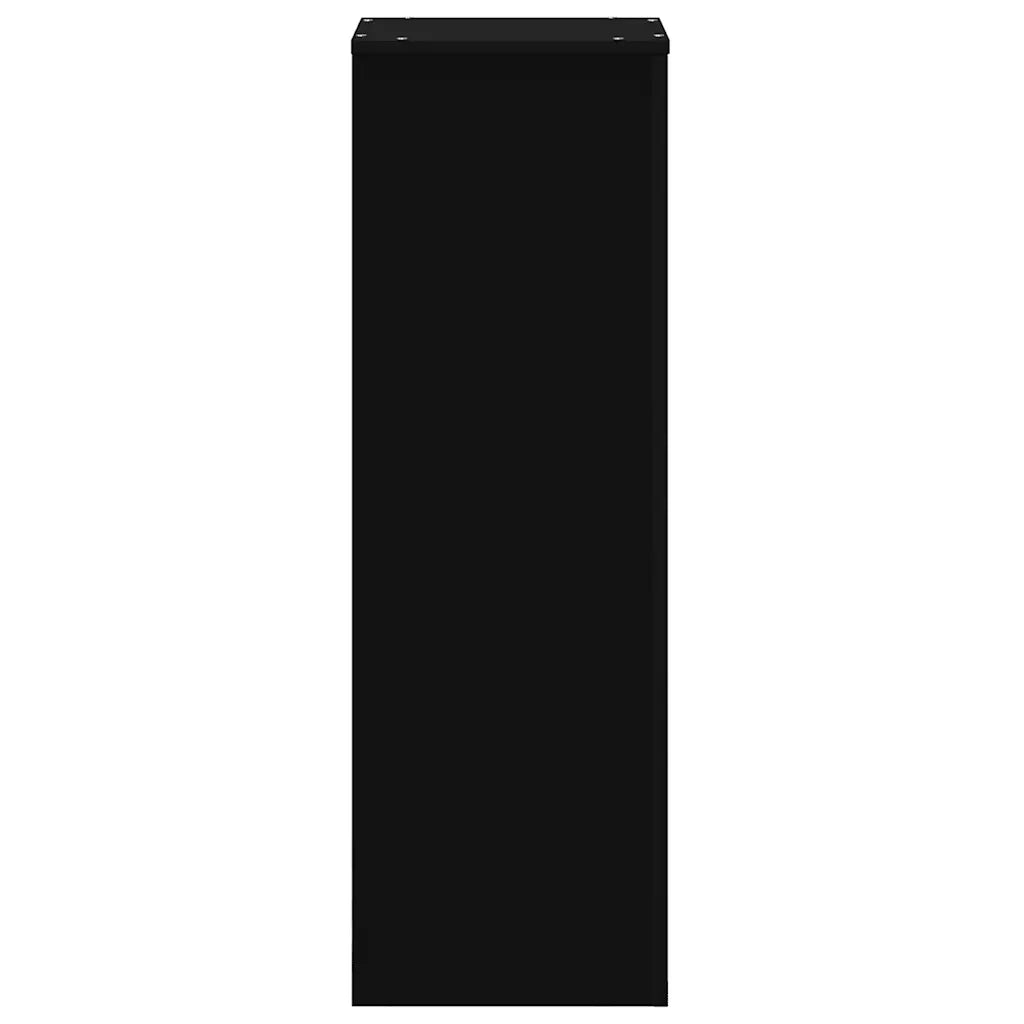 Supporto per Piante Nero 33x33x100 cm in Truciolare 852952