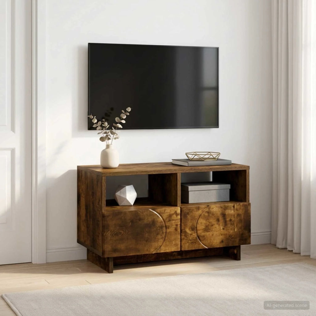 Supporto TV 60 x 34.5 x 40 cm Rovere Fumo Legno ingegnerizzato 8011464