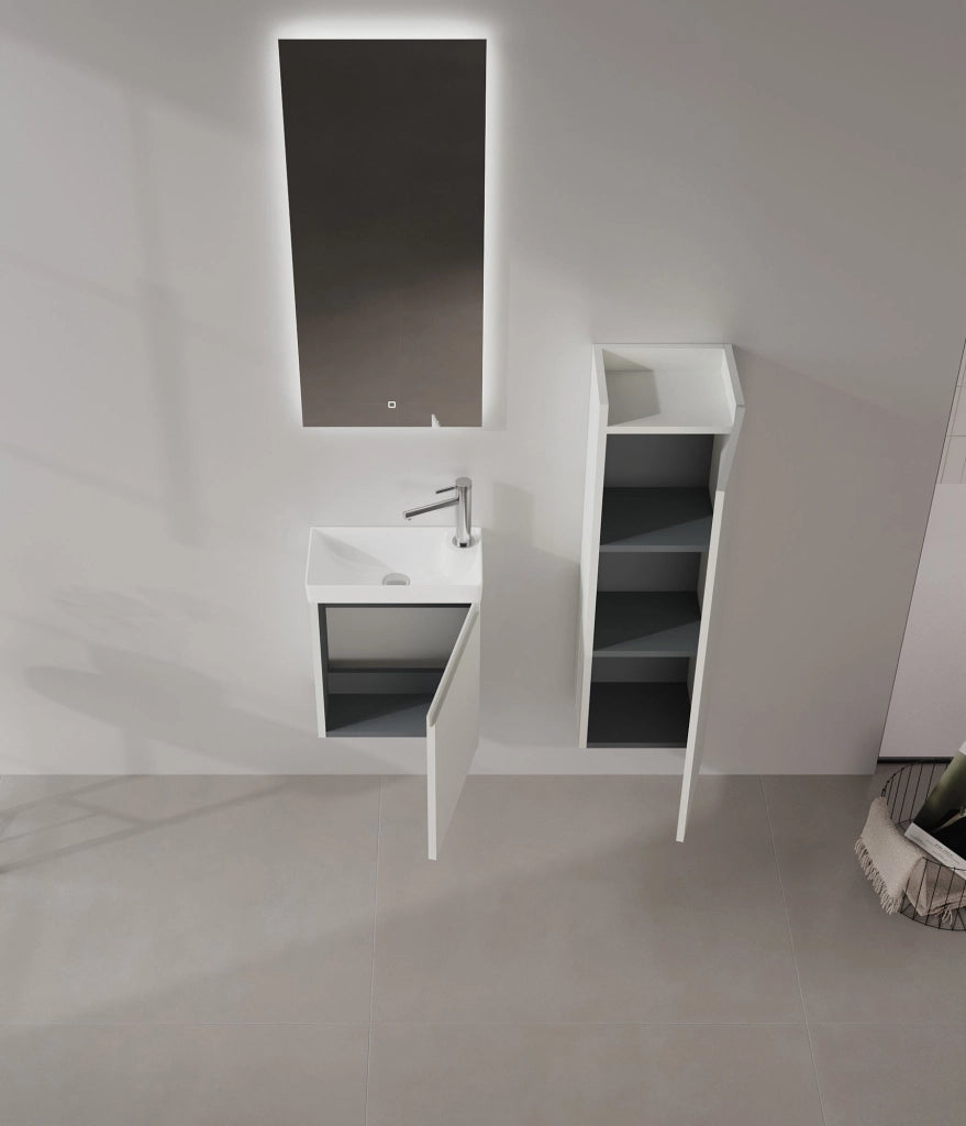 Mobile lavabo "Ferla 40" - 40 x 22 x 50 cm - Cashmere opaco