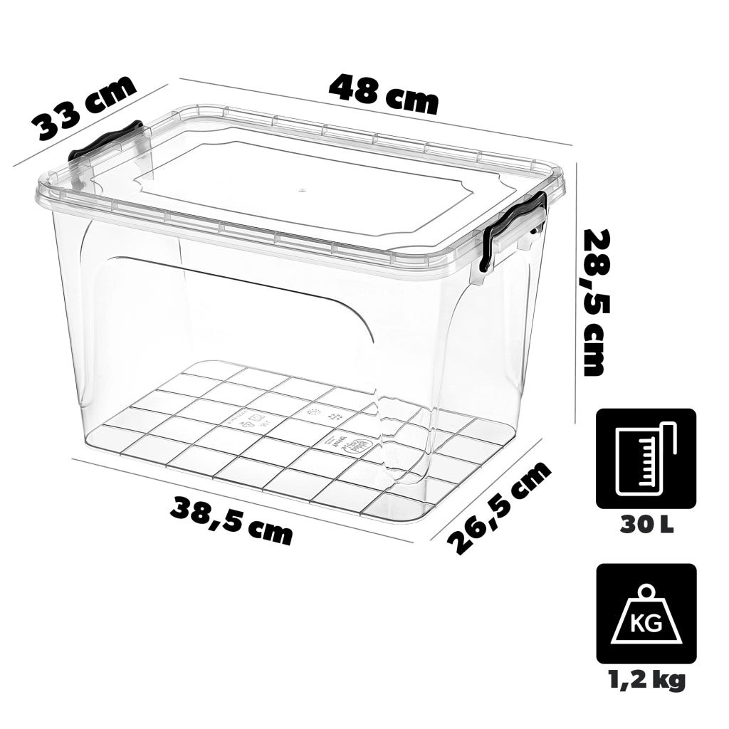 KADAX Contenitore per alimenti rettangolare a nido d'ape con cornice Wielkopolskie 30 L