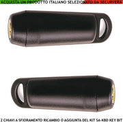 Chiave Elettronica Sfioramento 2 Pezzi Ricambio Amica Elisa Combivox Codici Sicurezza Personali 64 Bit C408 KeyBit Codice Univoco Denver su 3 Miliardi di Combinazioni Controllo Dei Comandi Eseguiti