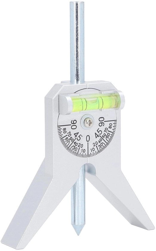 Centrato a tubo Y-Kop con Bubble livello regolabile - Segnalatore di tubo sicuro - Acciaio inossidabile - 15,5 x 10,5 cm - 307g - Sostenibile e facile da utilizzare - Misuratore di tubo