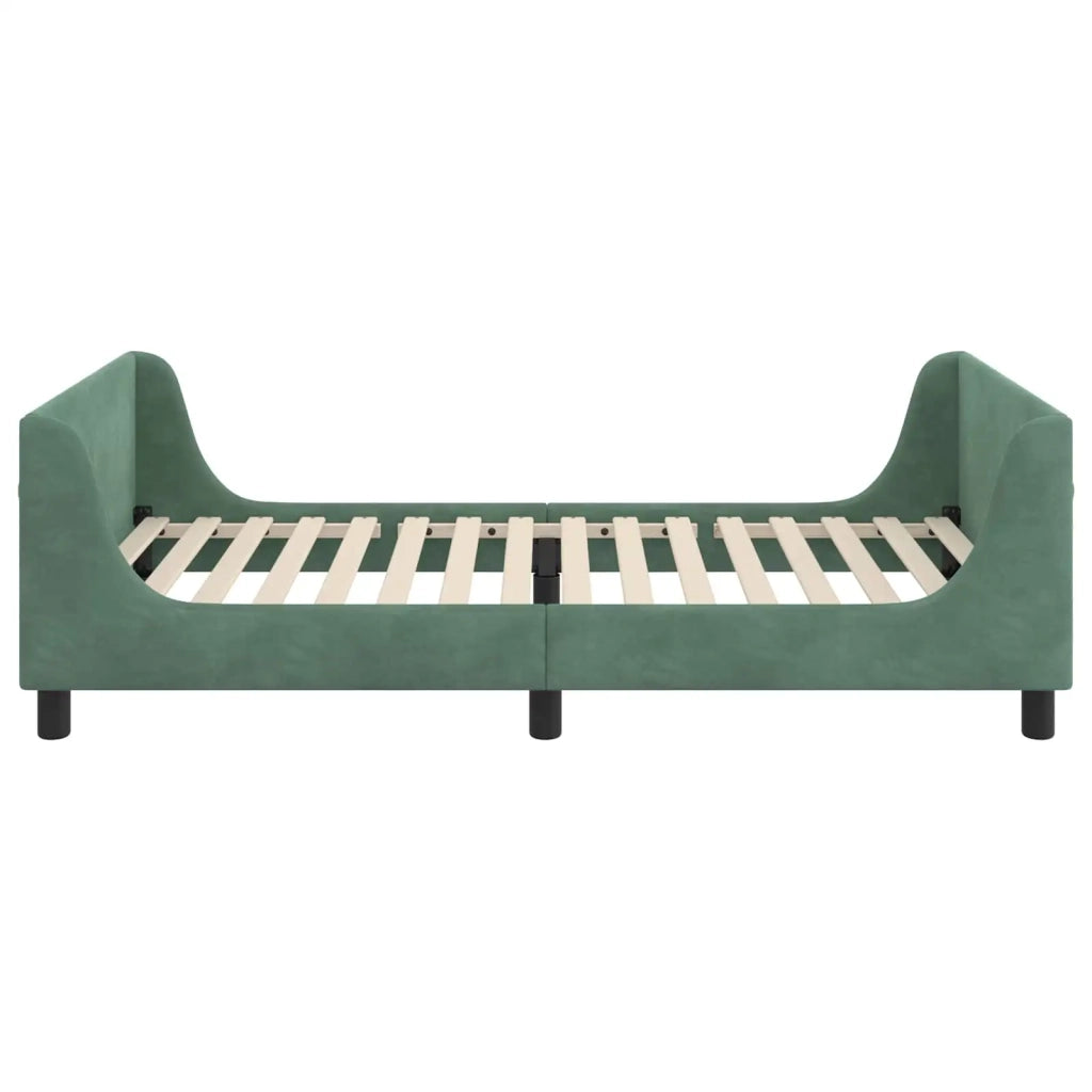 Struttura letto bambini con testata Verde Mare 90 x 200 cm