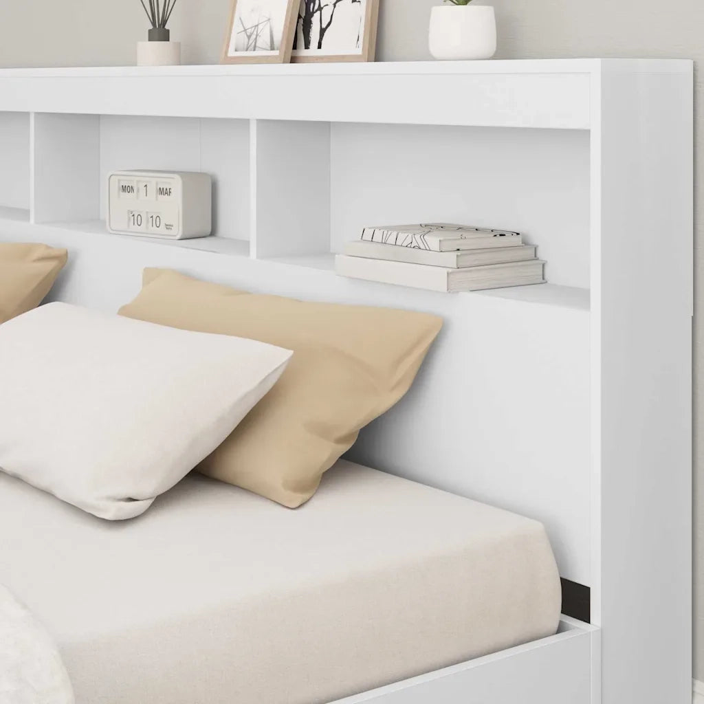 Testiera | Testata contenitore Bianco 180 cm Legno multistrato