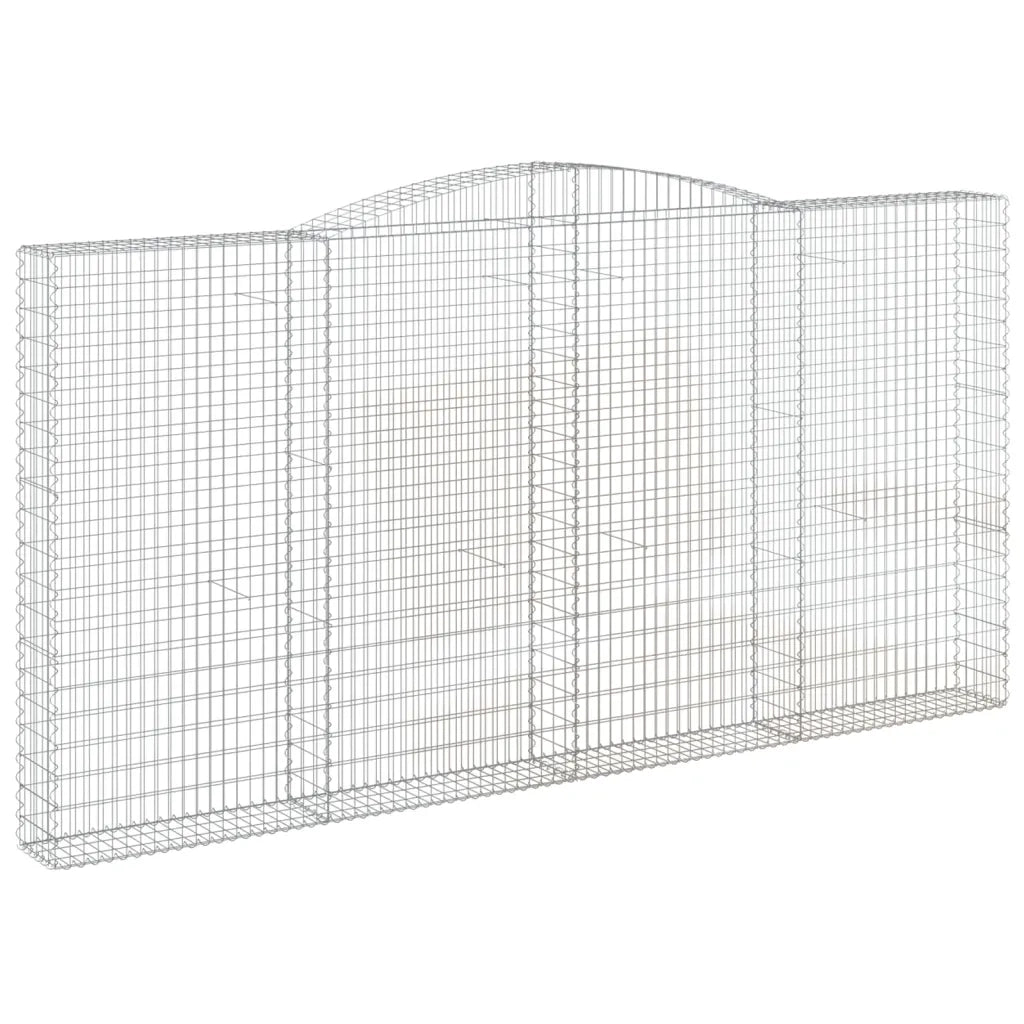 Cesti Gabbioni ad Arco 6 pz 400x30x200/220 cm Ferro Zincatocod mxl 100149