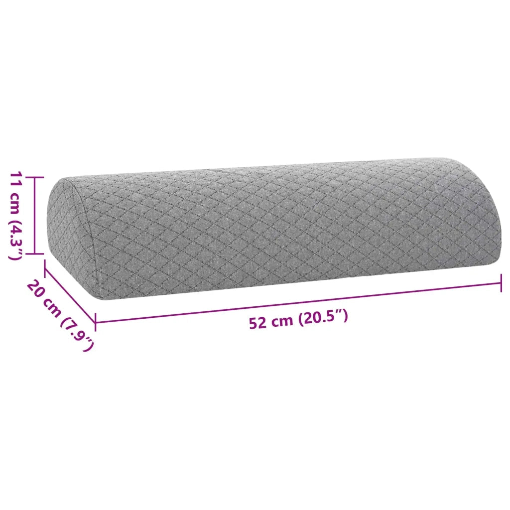 Cuscino per Gambe Grigio 52 x 20 x 11 cm Schiuma Memory CFW5688250