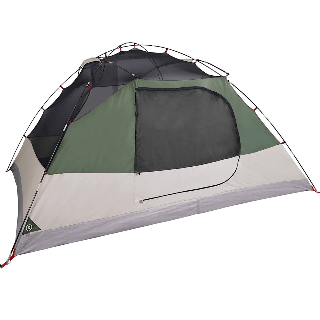 Tenda da Campeggio a Cupola per 4 Persone-Tenda per Escursionismo Verde Impermeabile 539320