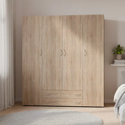 Armadio 4 ante e 2 cassetti rovere sonoma Seba4 160x51,6x177h