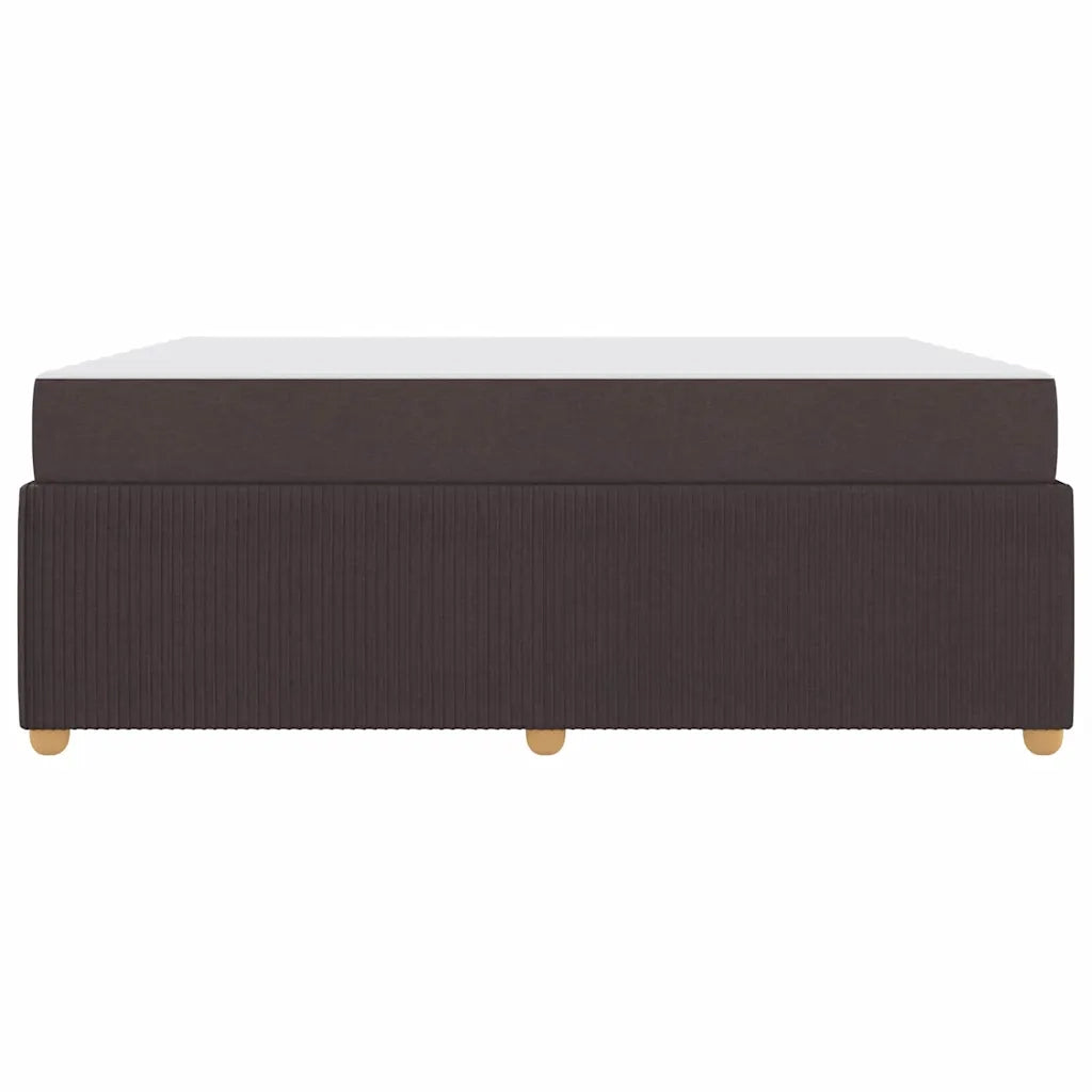 vidaXL Struttura letto con materasso Marrone scuro 180 x 200 cm