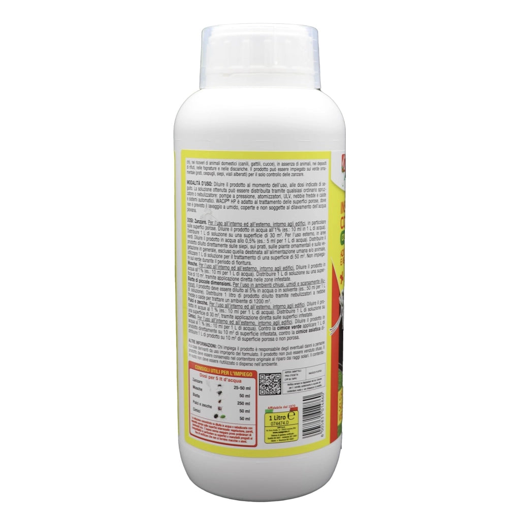 Insetticida Concentrato Zapi 1 l Contro Zanzare Mosche Zecche Pulci Blatte