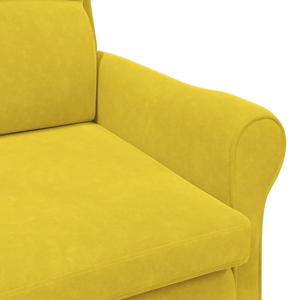 poltrona Giallo Velluto 42009864
