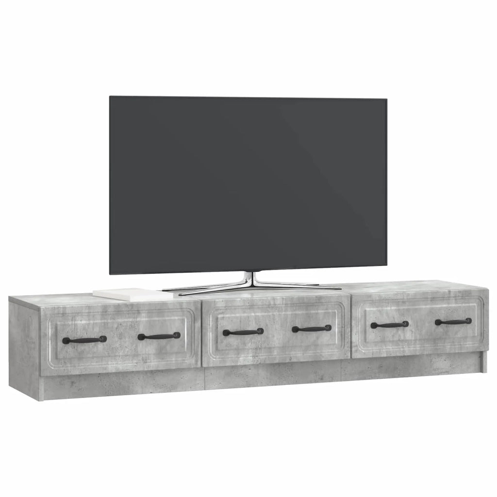 Mobile TV con cassetto Grigio Cemento 147 x 34,5 x 27 cm 895858