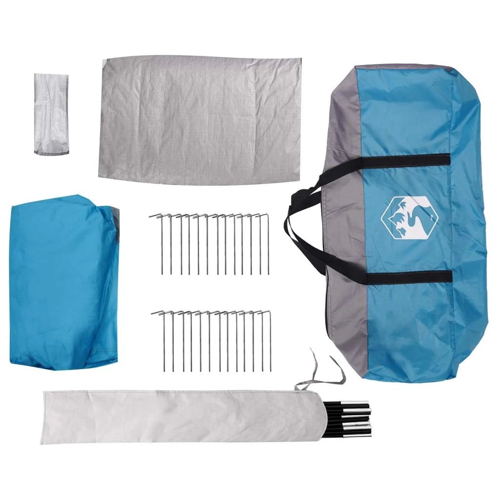 Tenda familiare con telo da pioggia resistente all'acqua Blu 42017464