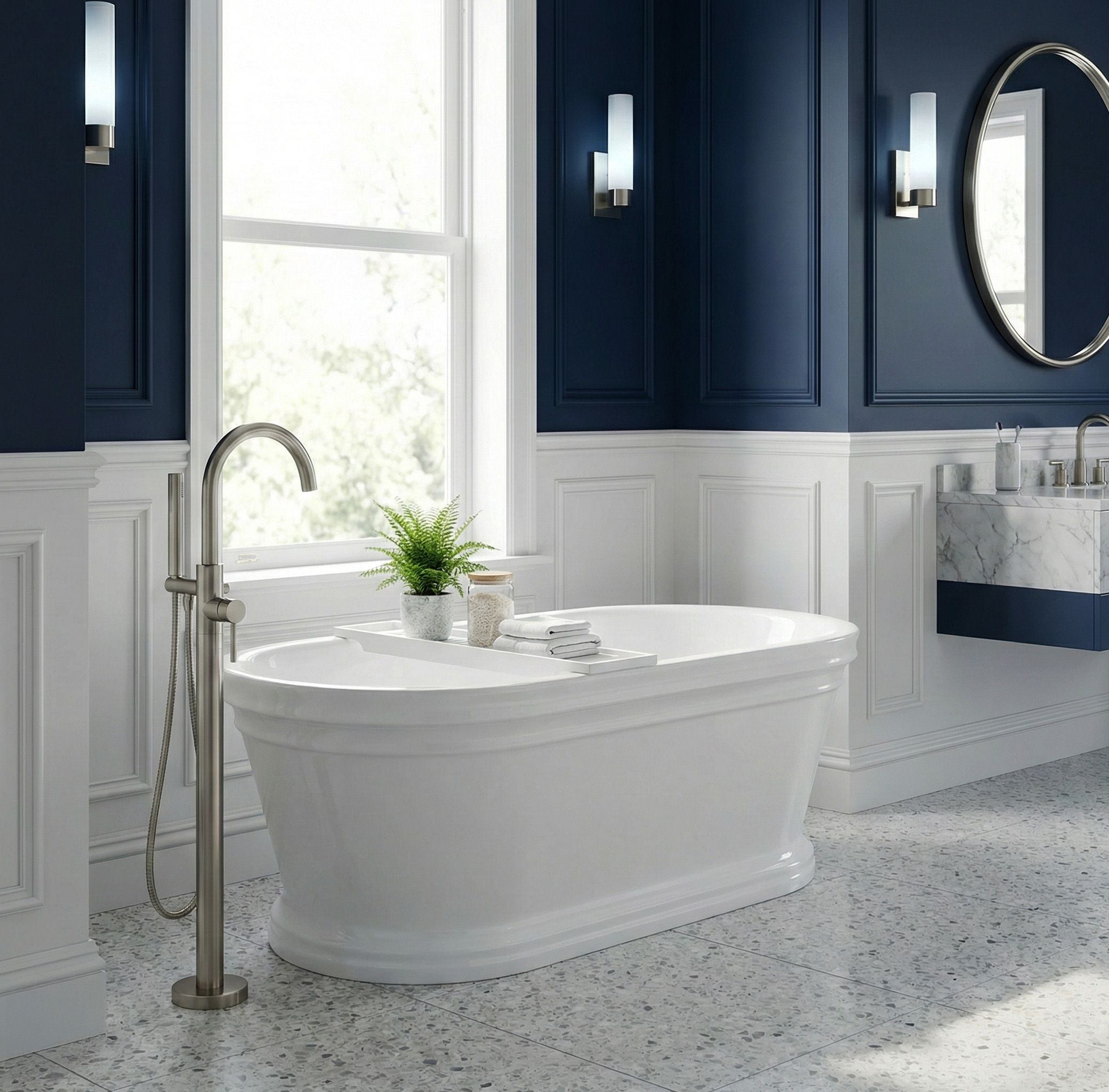 Vasca Da Bagno Freestanding In Acrilico Olivia 170