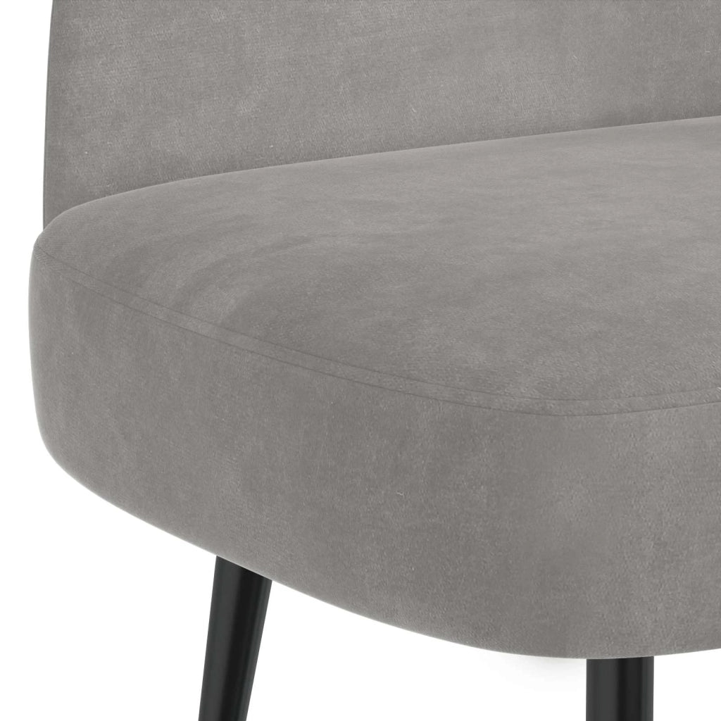 Panchina imbottita con schienale Grigio chiaro 110 x 60 x 76 cm 42040785